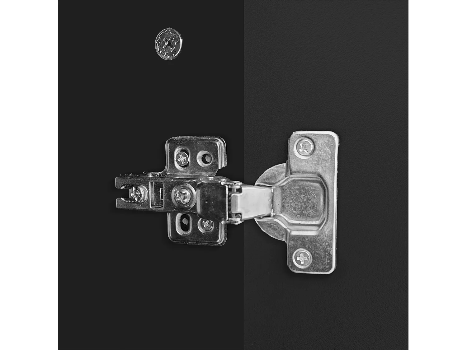 Buffet 140x38x80 cm avec cloisons réglables et amovibles panneaux de particules en noir pour Salle à manger