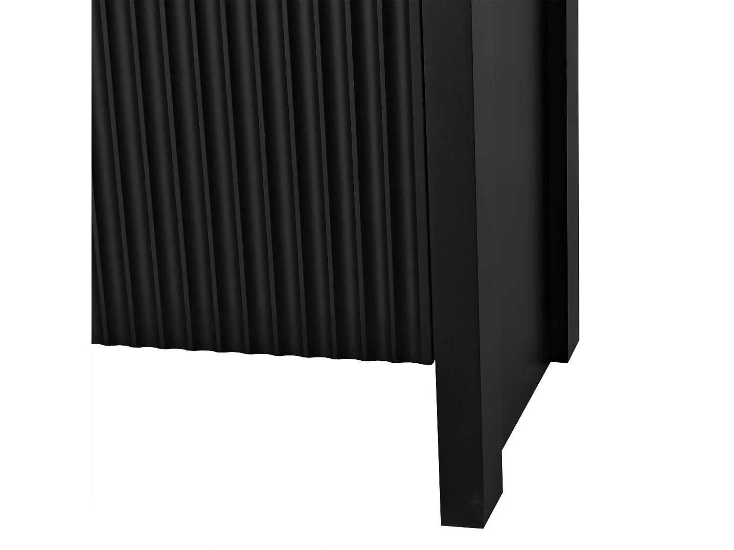 Buffet 140x38x80 cm avec cloisons réglables et amovibles panneaux de particules en noir pour Salle à manger