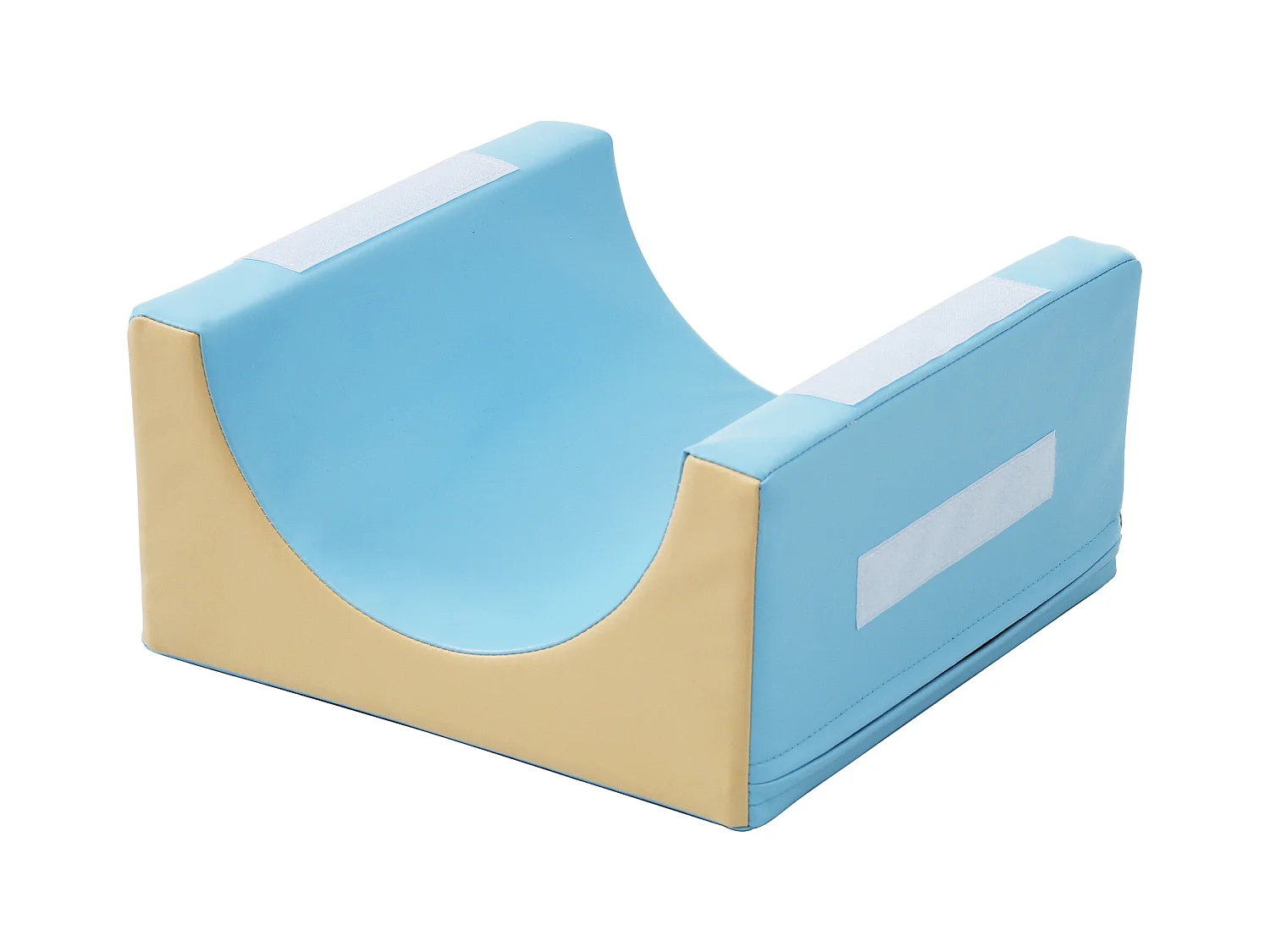 Bouwstenen 93.5x58x40.5cm met 6-in-1 set boog glijbaan en PU verborgen rits brengen Materiaal PU Geel