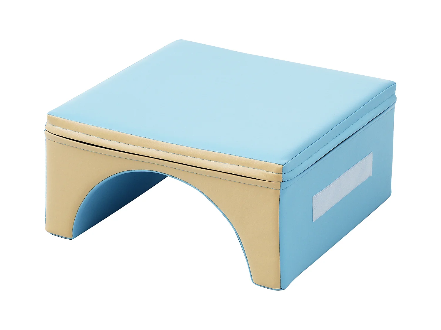 Bouwstenen 93.5x58x40.5cm met 6-in-1 set boog glijbaan en PU verborgen rits brengen Materiaal PU Geel