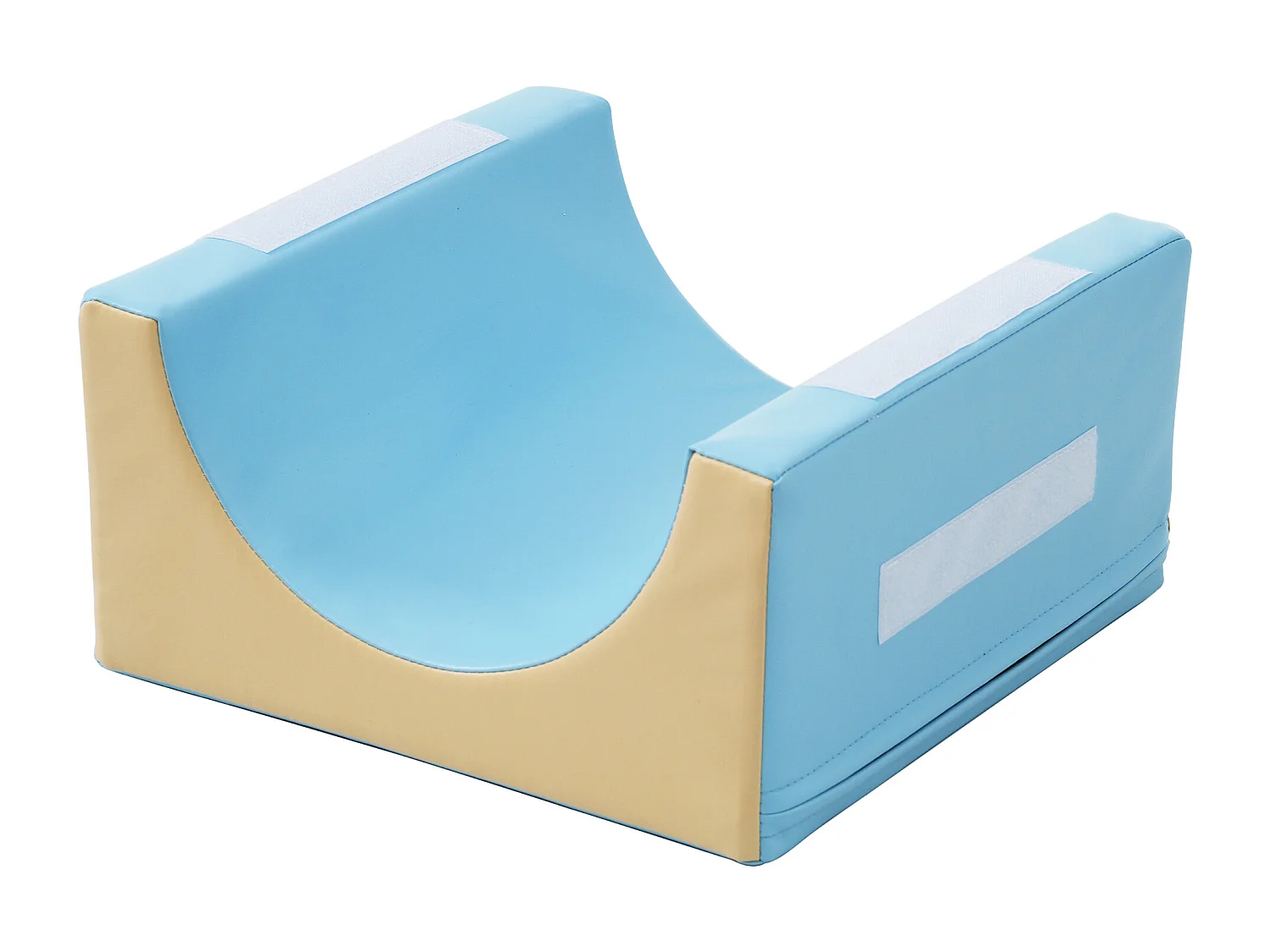 Bouwstenen 93.5x58x40.5cm met 6-in-1 set boog glijbaan en PU verborgen rits brengen Materiaal PU Geel