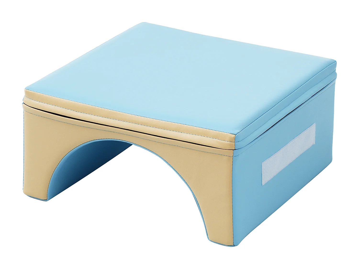 Bouwstenen 93.5x58x40.5cm met 6-in-1 set boog glijbaan en PU verborgen rits brengen Materiaal PU Geel