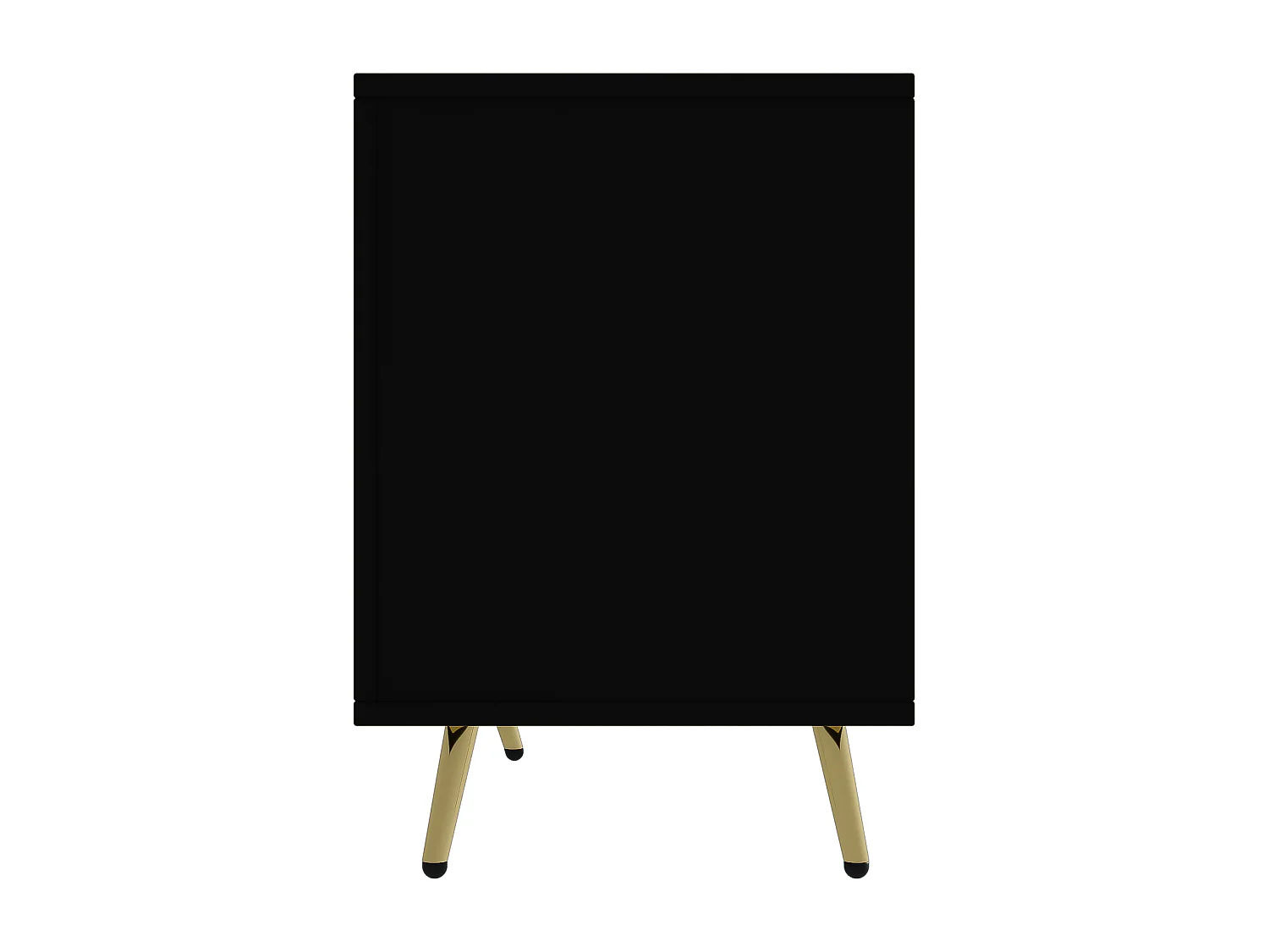 Buffet 160x40x75 cm avec casiers MDF et panneaux de particules noir et couleurs naturelles pour salon et cuisine