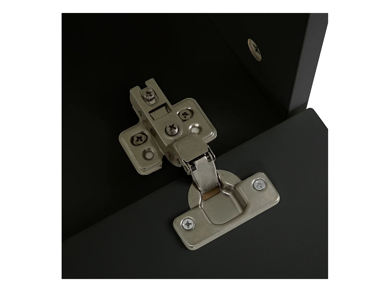 Entreemeubelset 120x40x191,5 met bank en haken, spaanplaat in zwart, voor woonkamer en hal