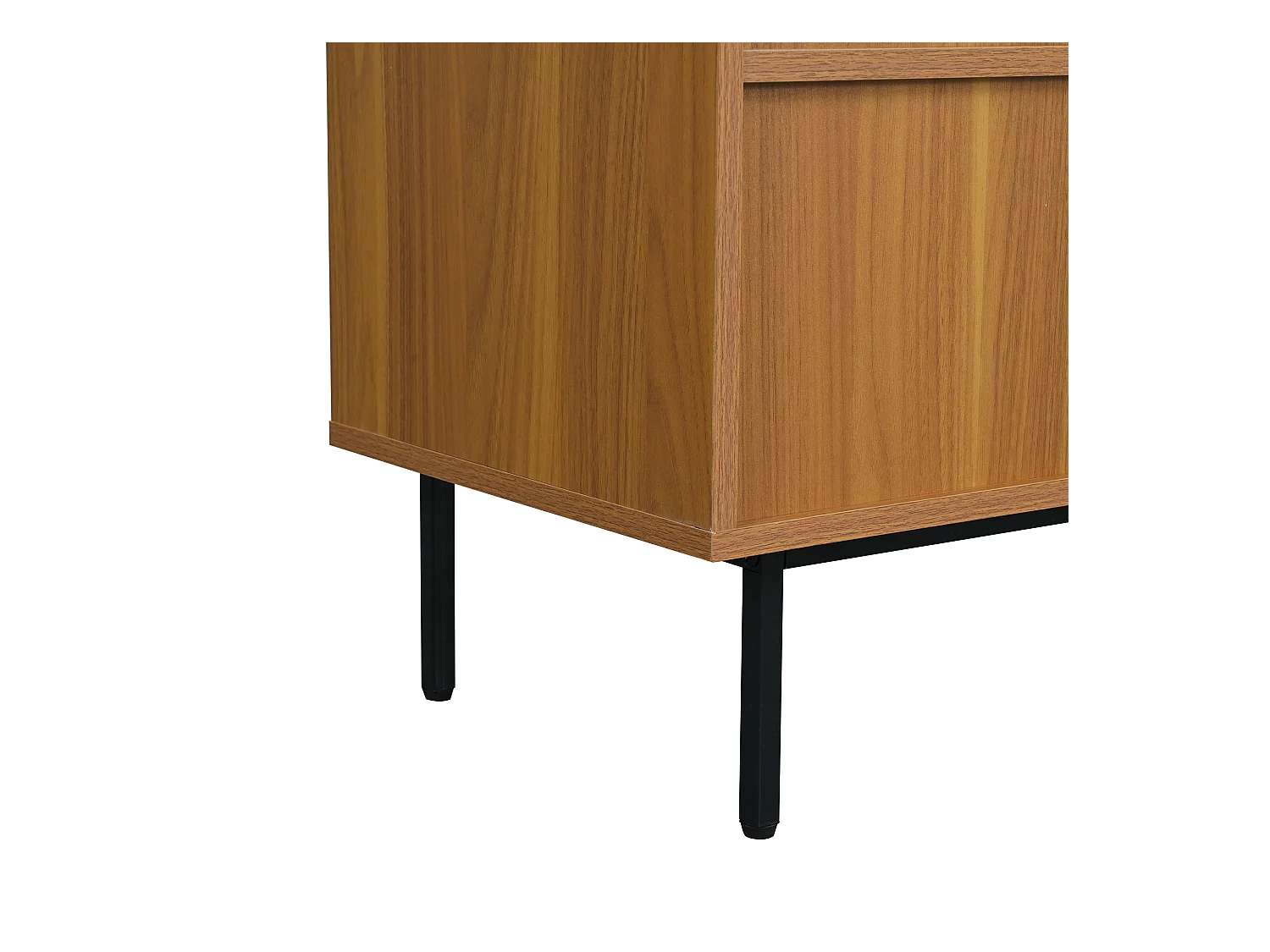 Buffet 100x37x90 cm avec des séparateurs et des tiroirs réglables panneaux de particules couleur naturelle pour salon