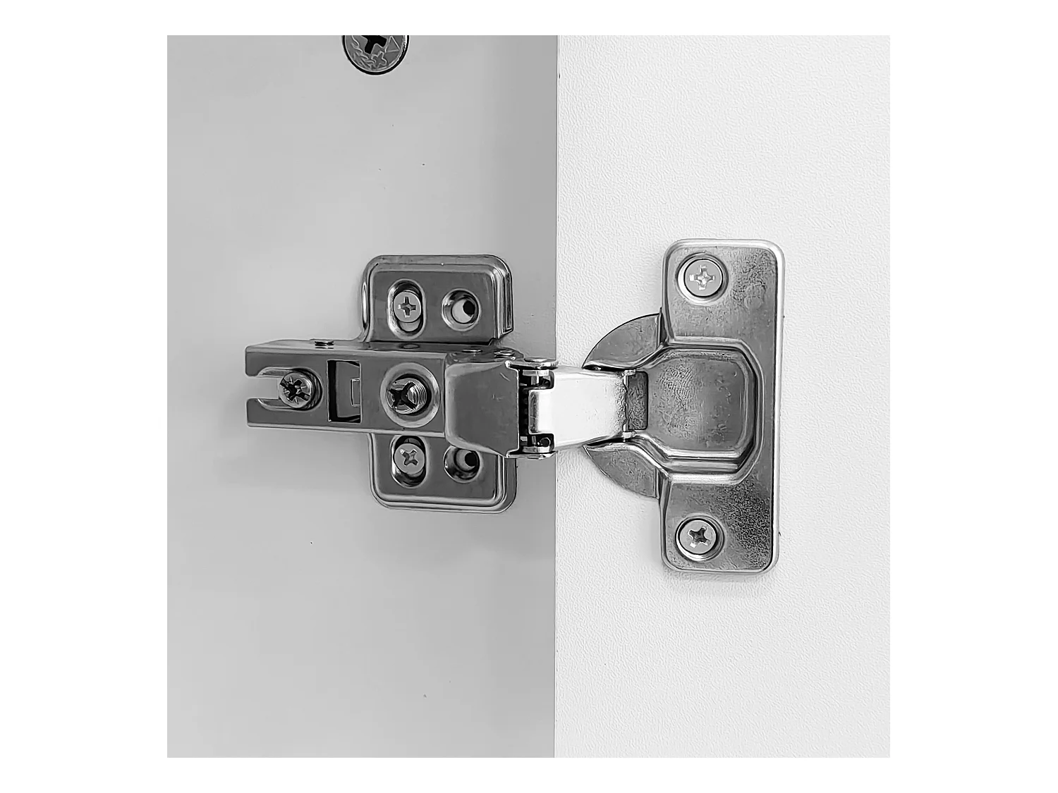 Dressoir 140x38x80 cm met verstelbare en uitneembare tussenschotten van witte spaanplaat voor de eetkamer