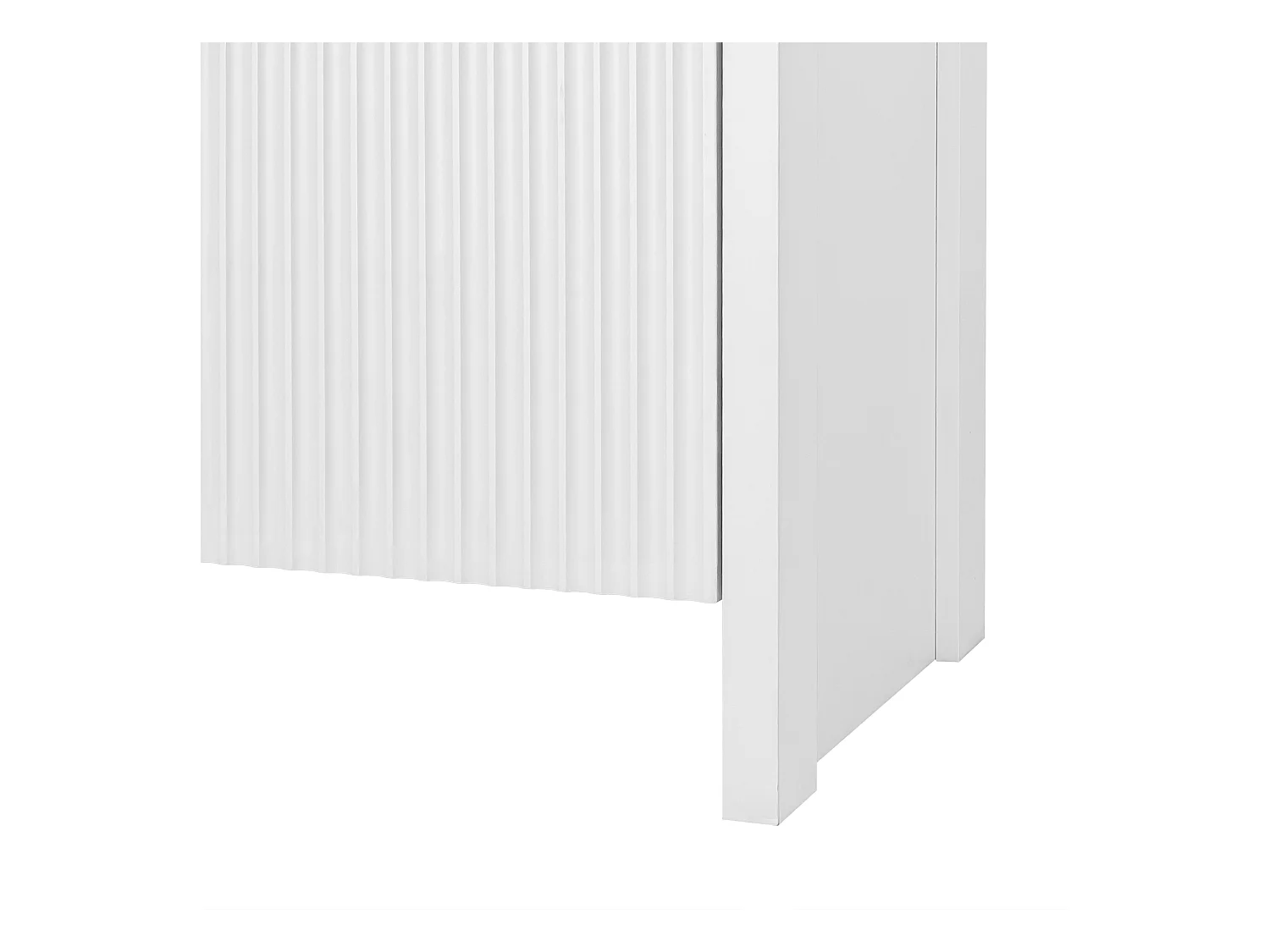 Dressoir 140x38x80 cm met verstelbare en uitneembare tussenschotten van witte spaanplaat voor de eetkamer