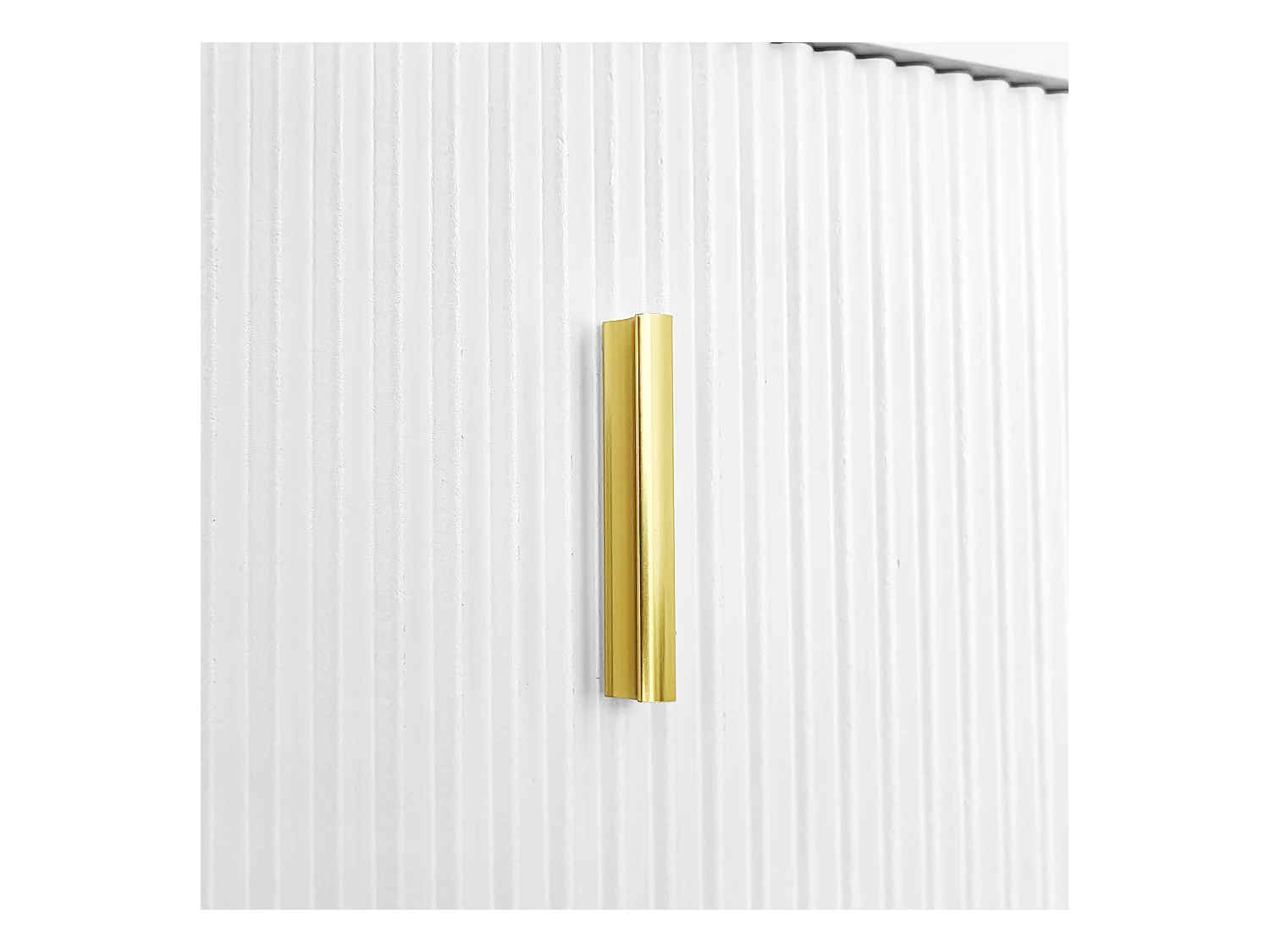 Dressoir 83x35x101 cm met verstelbare planken en lades van spaanplaat in wit voor woonkamer/eetkamer