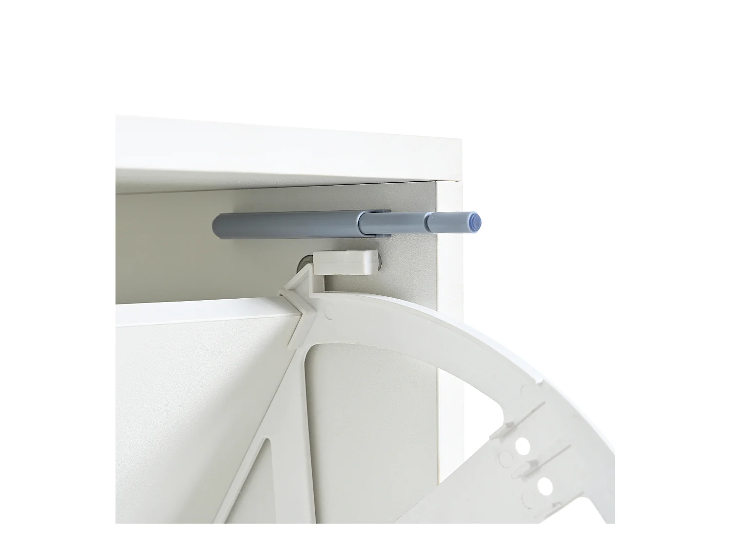 Schoenenkast 80x25x96 cm met verstelbare verdelers en witte LED-lichtstrip voor de woonkamer