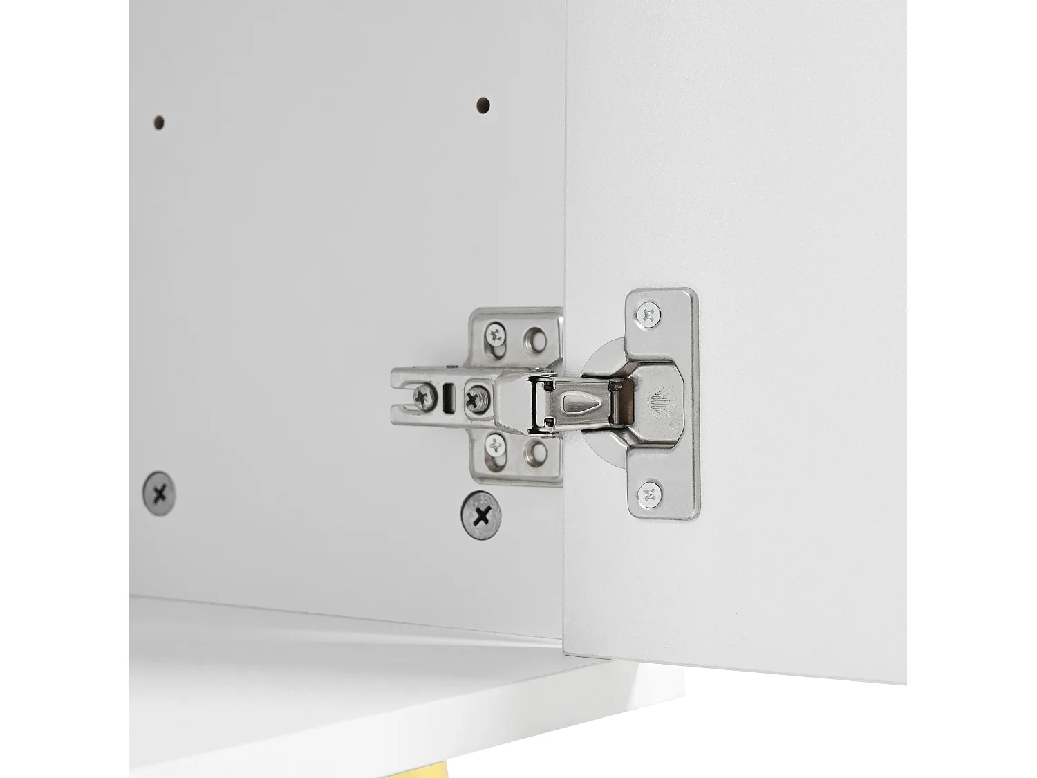 Meuble à chaussures 80x25x96 cm avec cloisons réglables et bande lumineuse LED en blanc pour salon