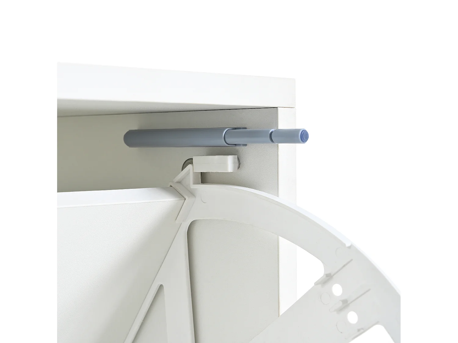 Meuble à chaussures 80x25x96 cm, éclairage LED 16 couleurs, étagères réglables, charnières amorties, panneau de particules blanc