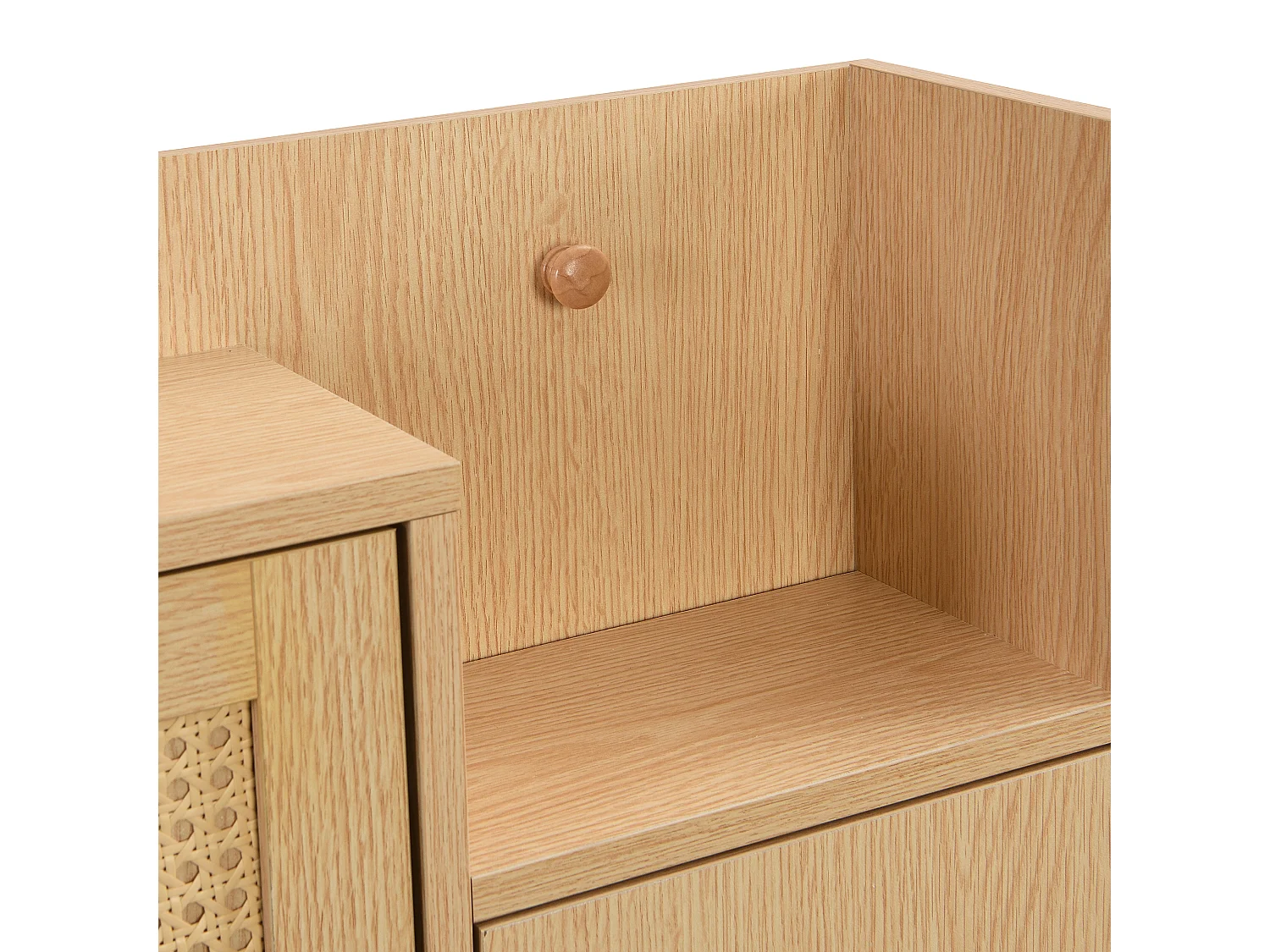 Meuble à chaussures 90x17x125 cm avec trois portes basculantes et un tiroir Matériau MDF en blanc pour salon