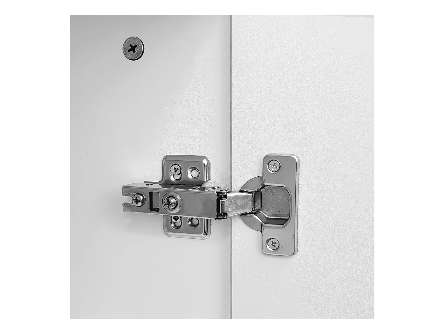 Buffet 120x37.5x80.8 cm avec casiers et cloisons Matériau MDF en blanc pour Salon et cuisine