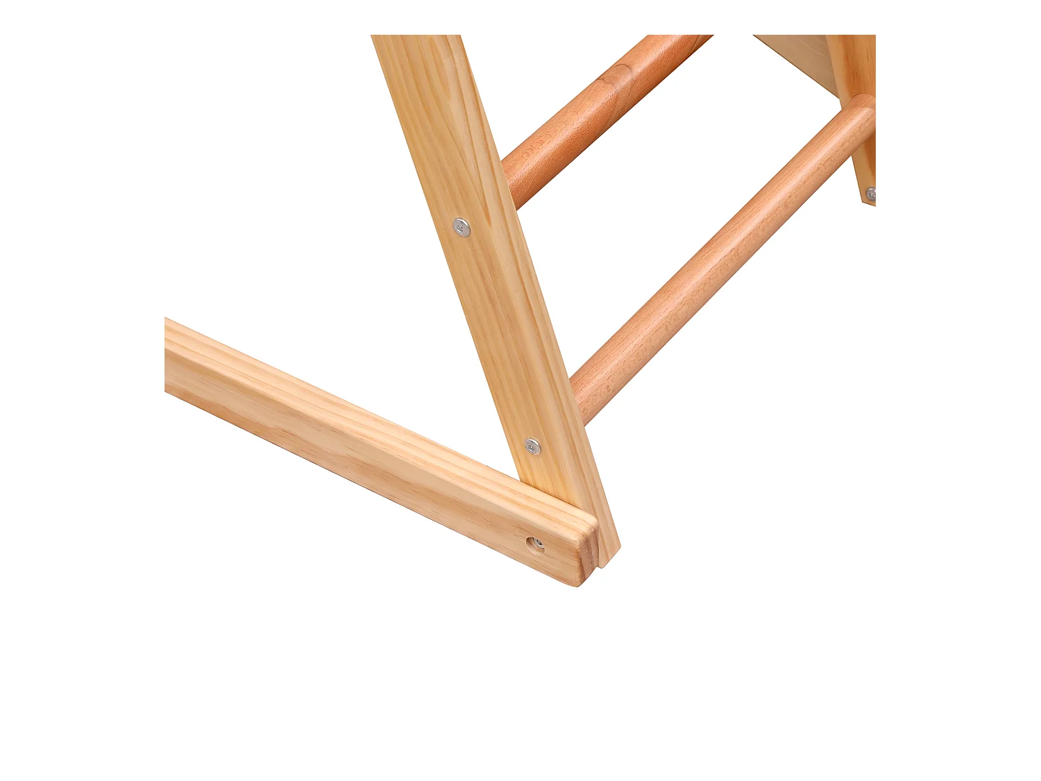 7-in-1 kinderglijbaan 134x120x120 cm met klimstructuur en schommel, natuurlijke houtkleur, voor woonkamer