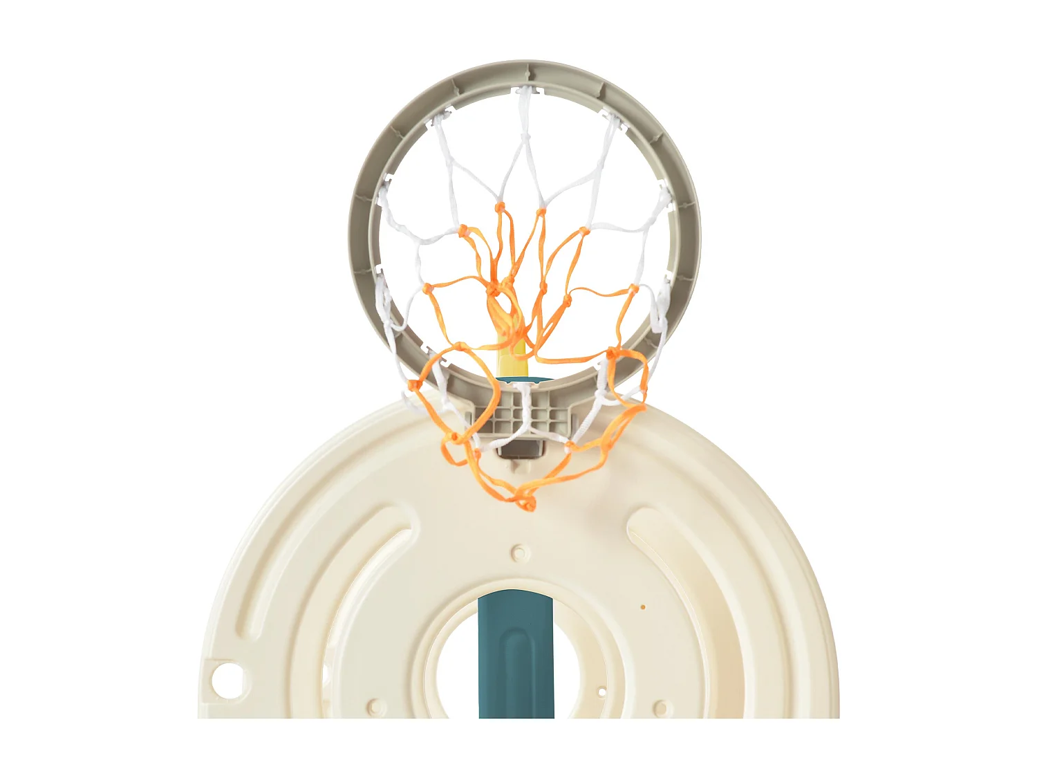 Ensemble de toboggan 171x109.9x100cm 4 en 1 Autobus Échelle mobile Panier de basketball Ballon de basketball inclus HDPE couleur Vert