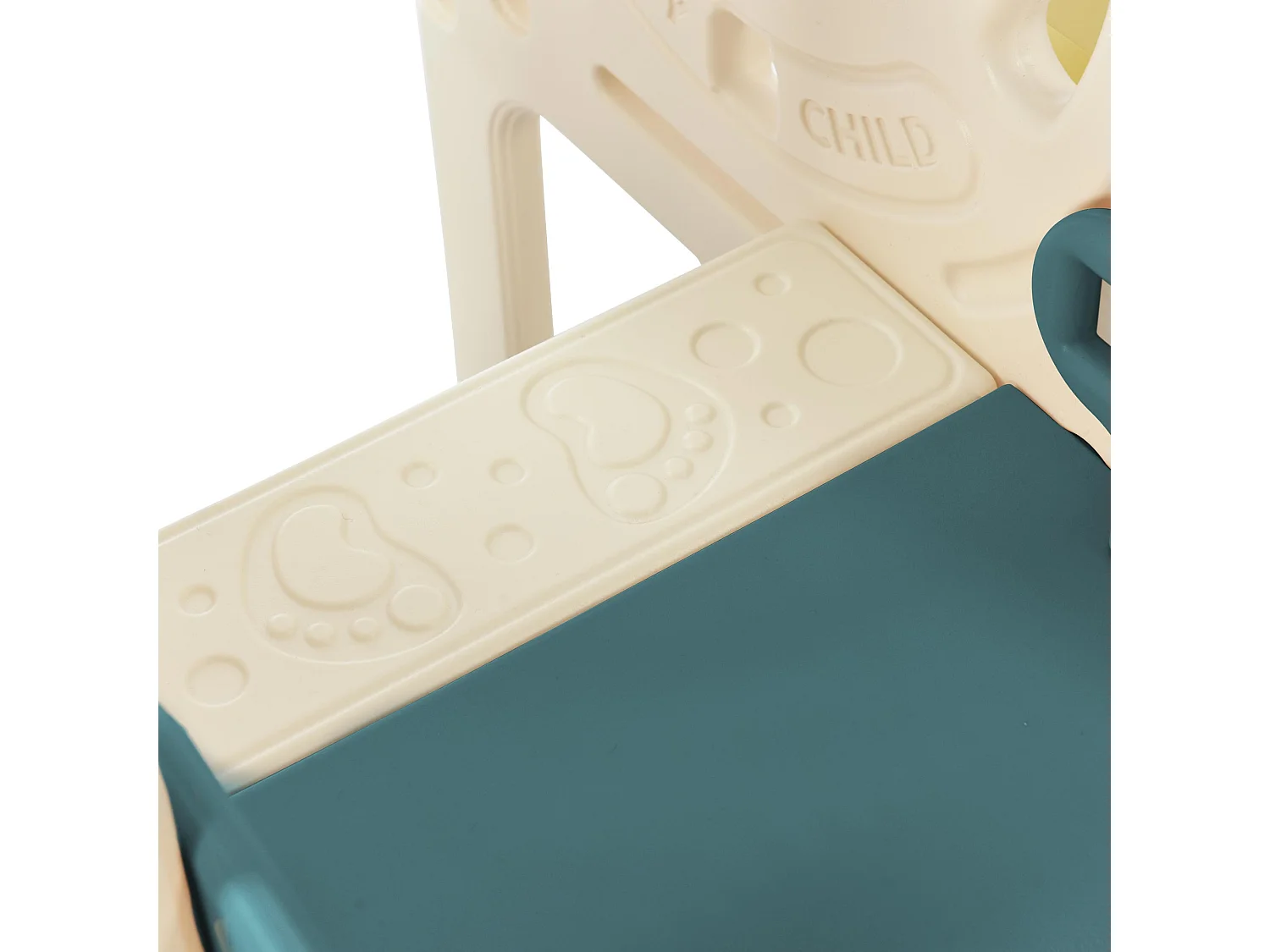 Ensemble de toboggan 171x109.9x100cm 4 en 1 Autobus Échelle mobile Panier de basketball Ballon de basketball inclus HDPE couleur Vert