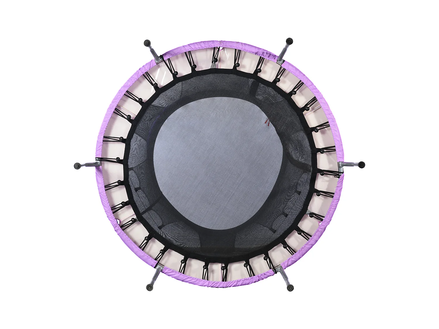 Trampoline extérieur 147x147x157cm Une housse de protection Cadre en acier Clôture Panier de basketball Matériel Steel couleur Gris