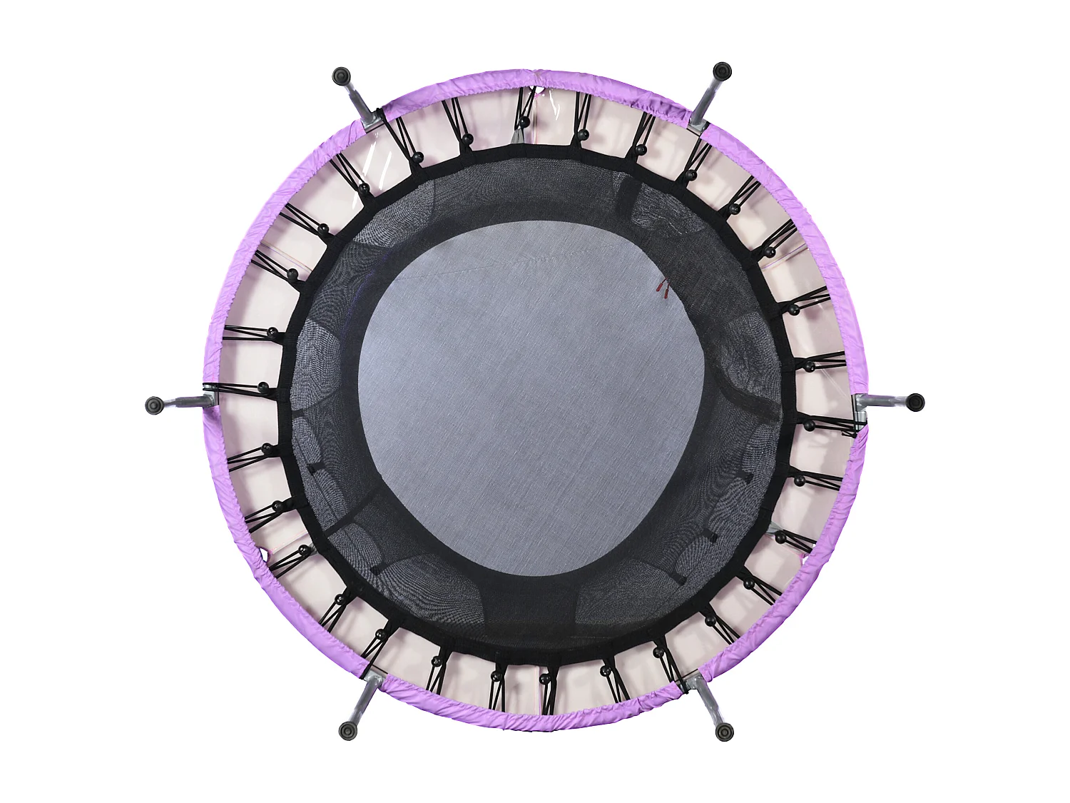 Trampoline extérieur 147x147x157cm Une housse de protection Cadre en acier Clôture Panier de basketball Matériel Steel couleur Gris