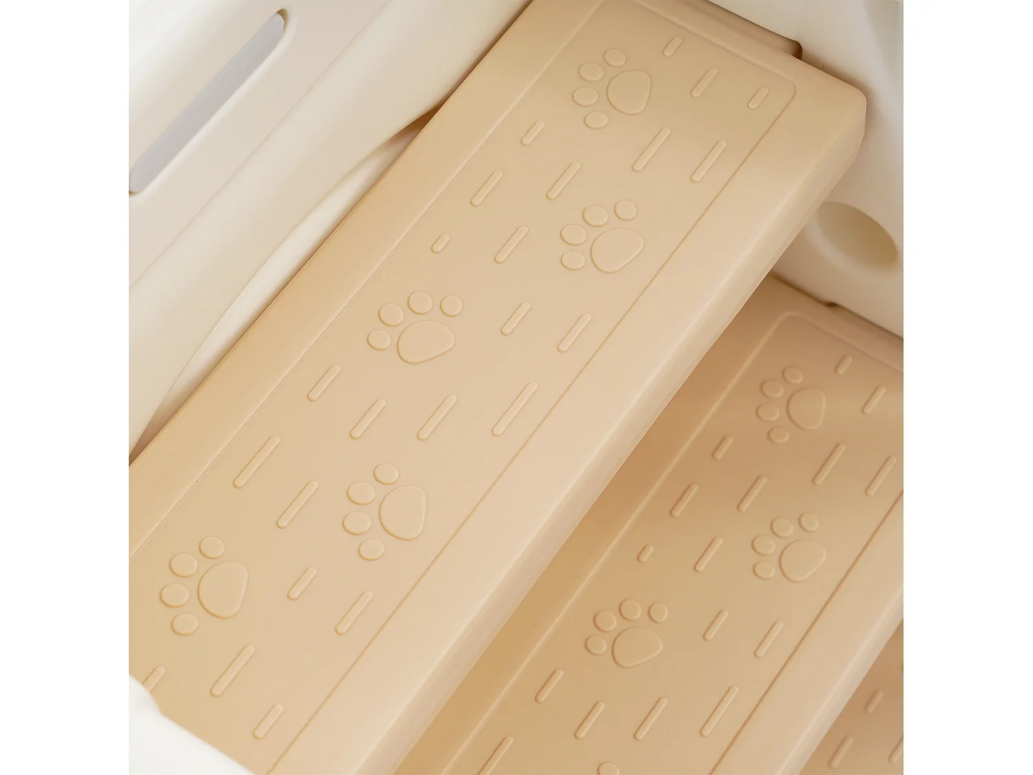 Ensemble de toboggan 184x179x103cm 5 en 1 Toboggan enfant Escalade Balançoire Panier de basketball Matériel HDPE Blanc