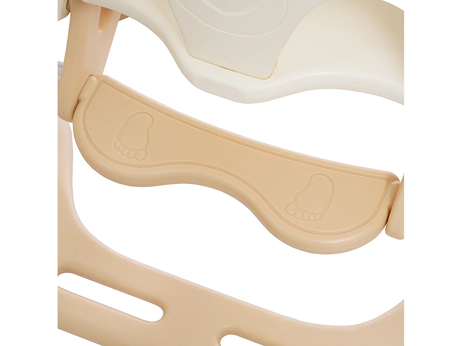 Ensemble de toboggan 184x179x103cm 5 en 1 Toboggan enfant Escalade Balançoire Panier de basketball Matériel HDPE Blanc