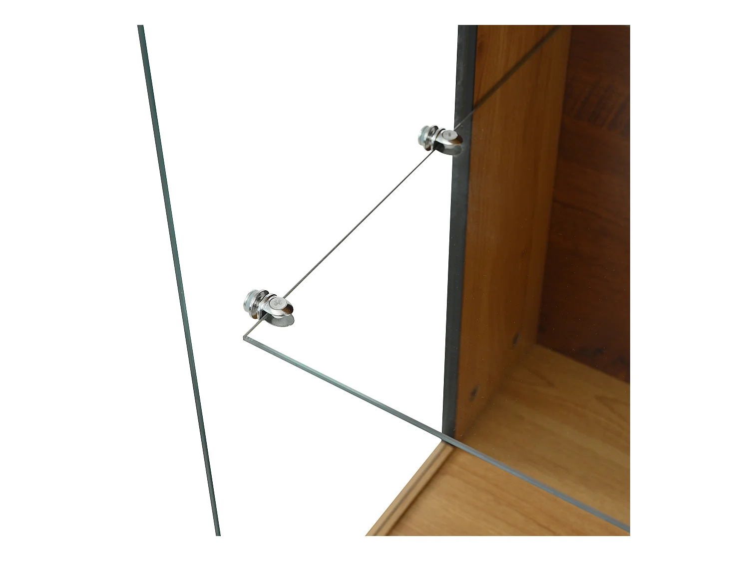 Kledingkast 77.5x40x150cm met 15 kleuren LED verlichting deuren en 3 verstelbare plankken brengen Materiaal MDF en Natuurlijke kleur