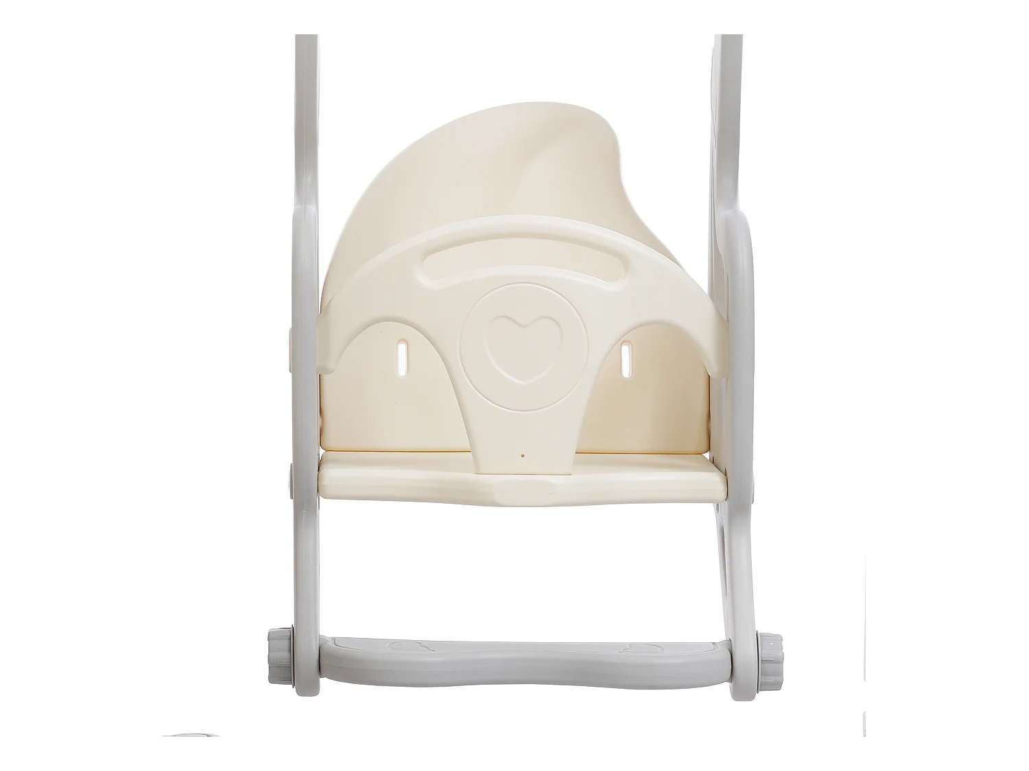 Glijbaan 184x179x103cm met 5 in 1 kinderglijbaan set inclusief klimmen wiebel en basketbalring brengen Materiaal HDPE en grijs