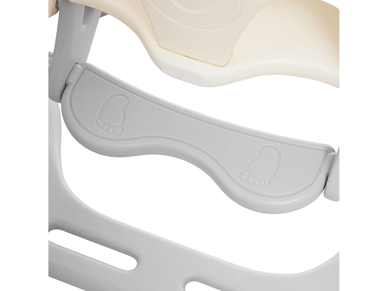 Ensemble de toboggan 184x179x103cm 5 en 1 Toboggan enfant Escalade Balançoire Panier de basketball Matériel HDPE Gris