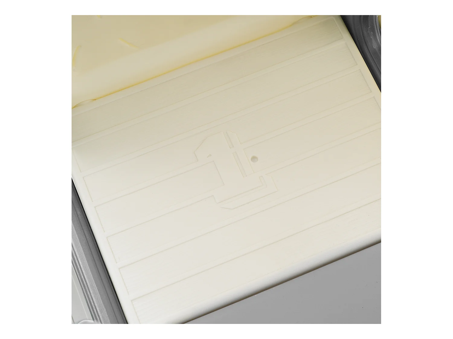 10-in-1 kinderglijbaan 172 x 165 x 95 cm, met glijbaan, basketbalring en tekenbord, wit en grijs HDPE-materiaal