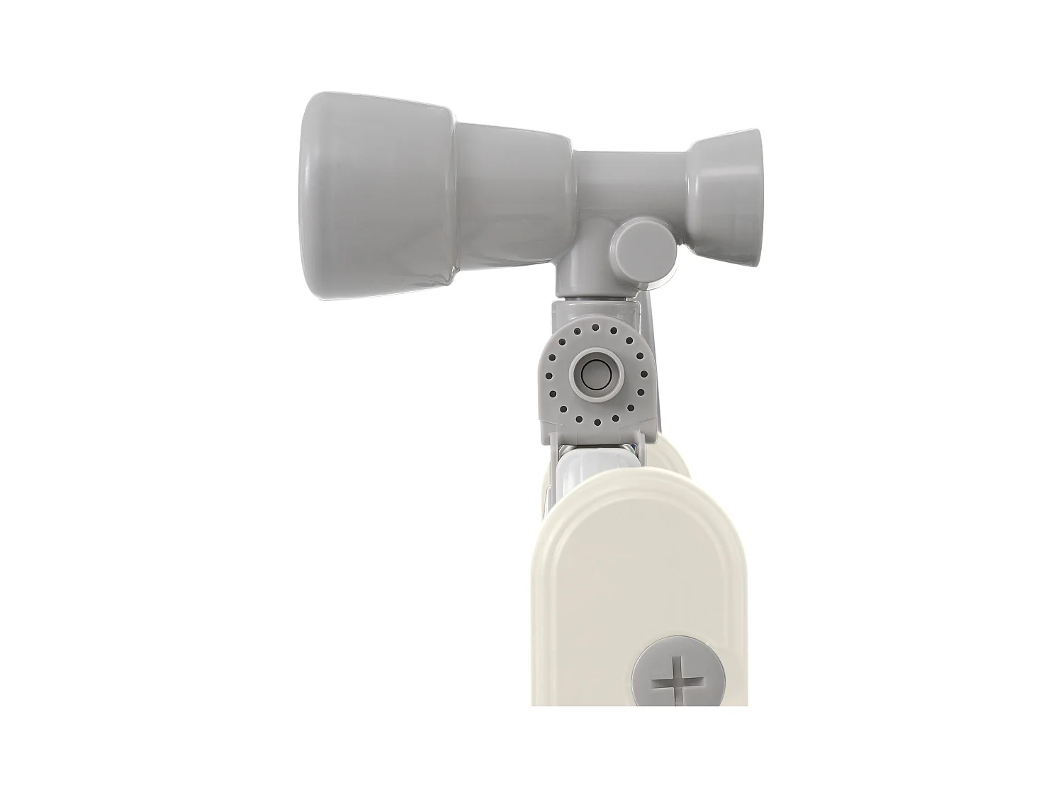 10-in-1 kinderglijbaan 172 x 165 x 95 cm, met glijbaan, basketbalring en tekenbord, wit en grijs HDPE-materiaal