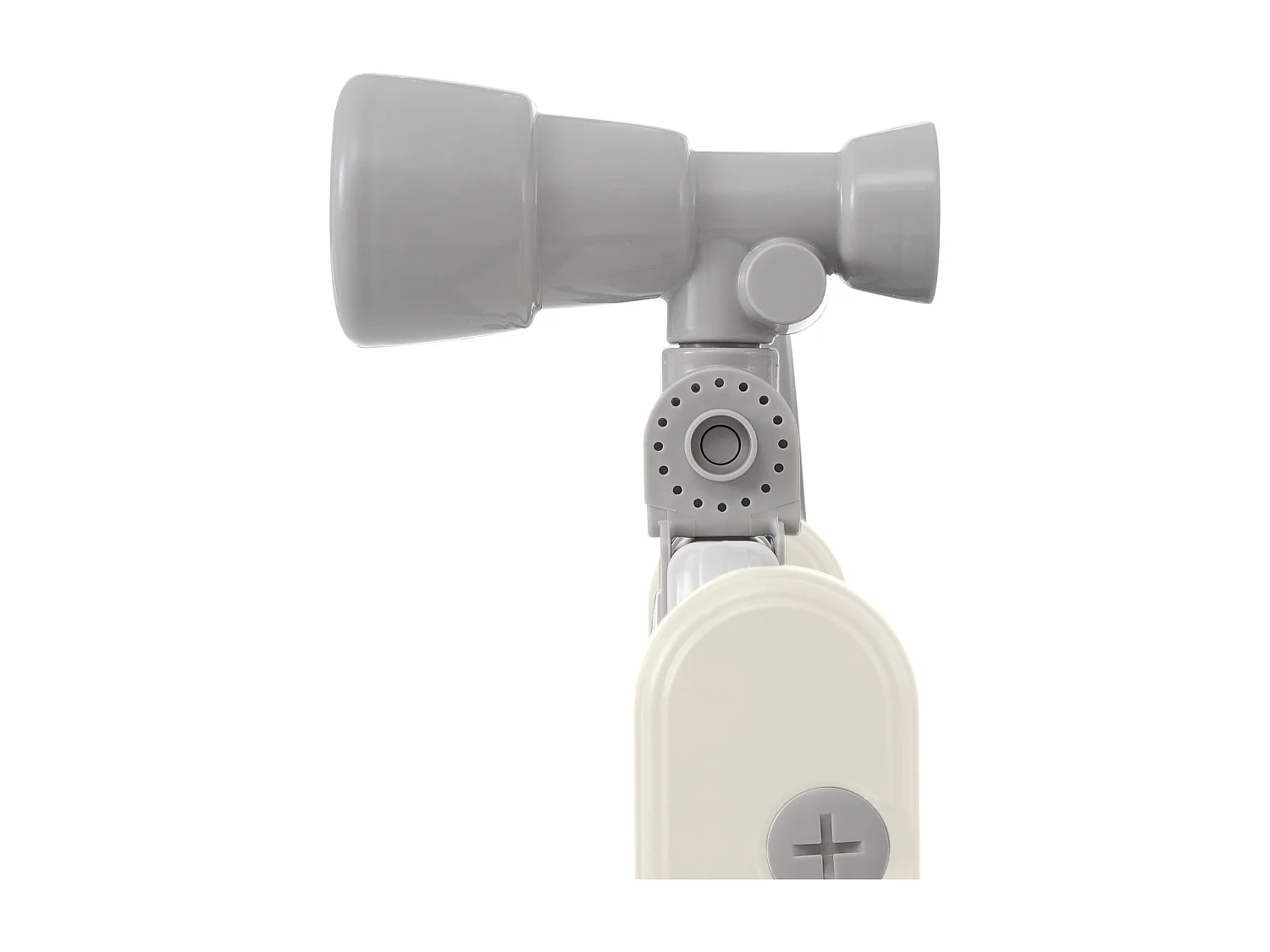 Toboggan enfant 10 en 1 172x165x95 cm, avec toboggan panier de basket et planche à dessin matériau HDPE blanc et gris