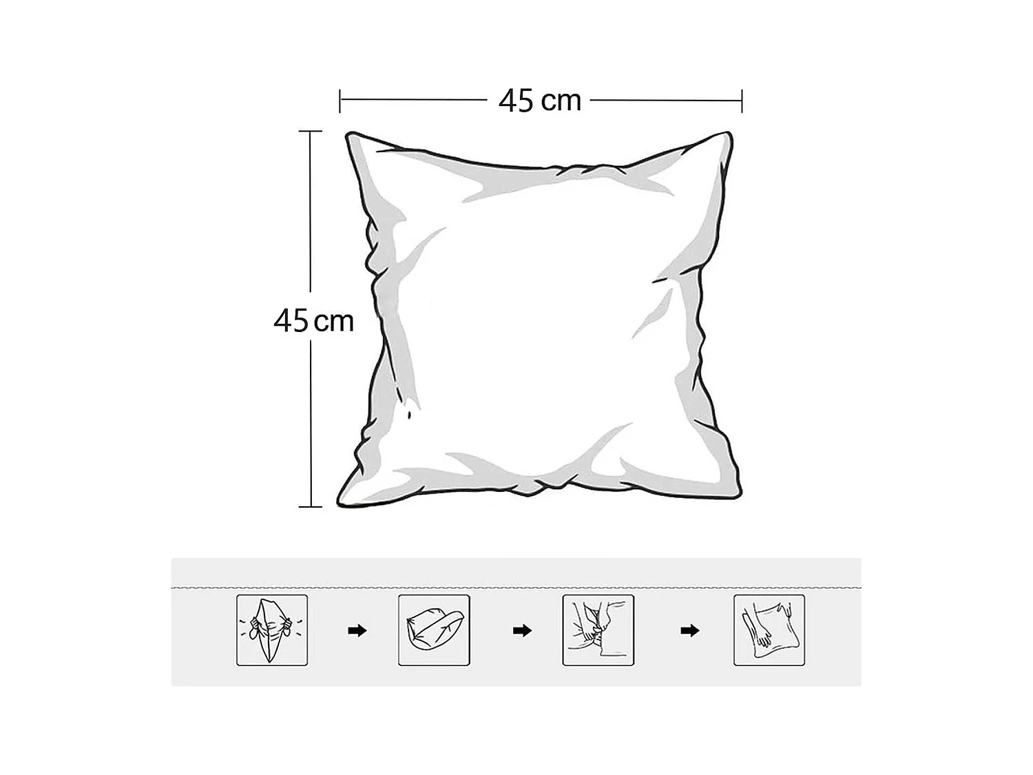 Lot 2 housses de coussin 45x45cm peluche doux décoratif vert foncé canapé lit (Sans rembourrage)