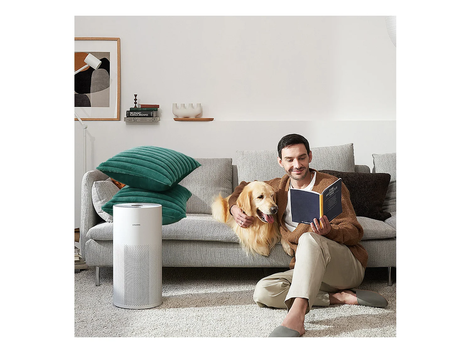 Lot 2 housses de coussin 45x45cm peluche doux décoratif vert foncé canapé lit (Sans rembourrage)