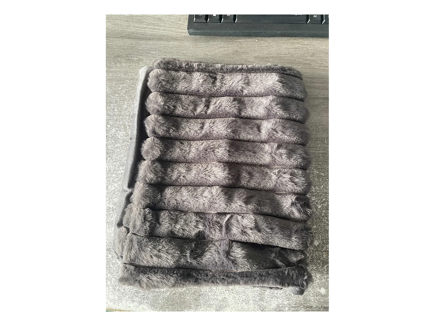 Lot 2 housses de coussin 30x50cm avec fermeture éclair doux gris pour canapé (Sans rembourrage)