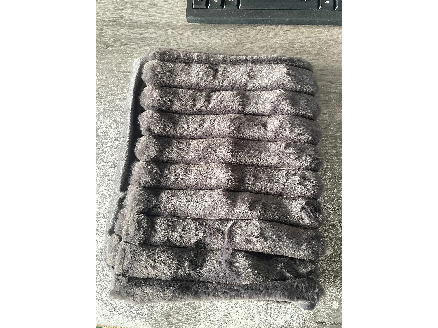 Lot 2 housses de coussin 30x50cm avec fermeture éclair doux gris pour canapé (Sans rembourrage)