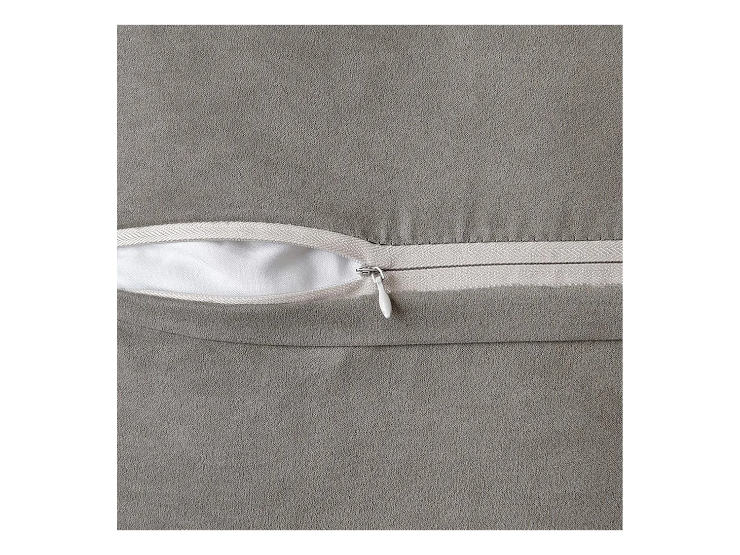 Lot 2 housses de coussin 45x45cm velours doux avec fermeture éclair pour canapé (Sans rembourrage)