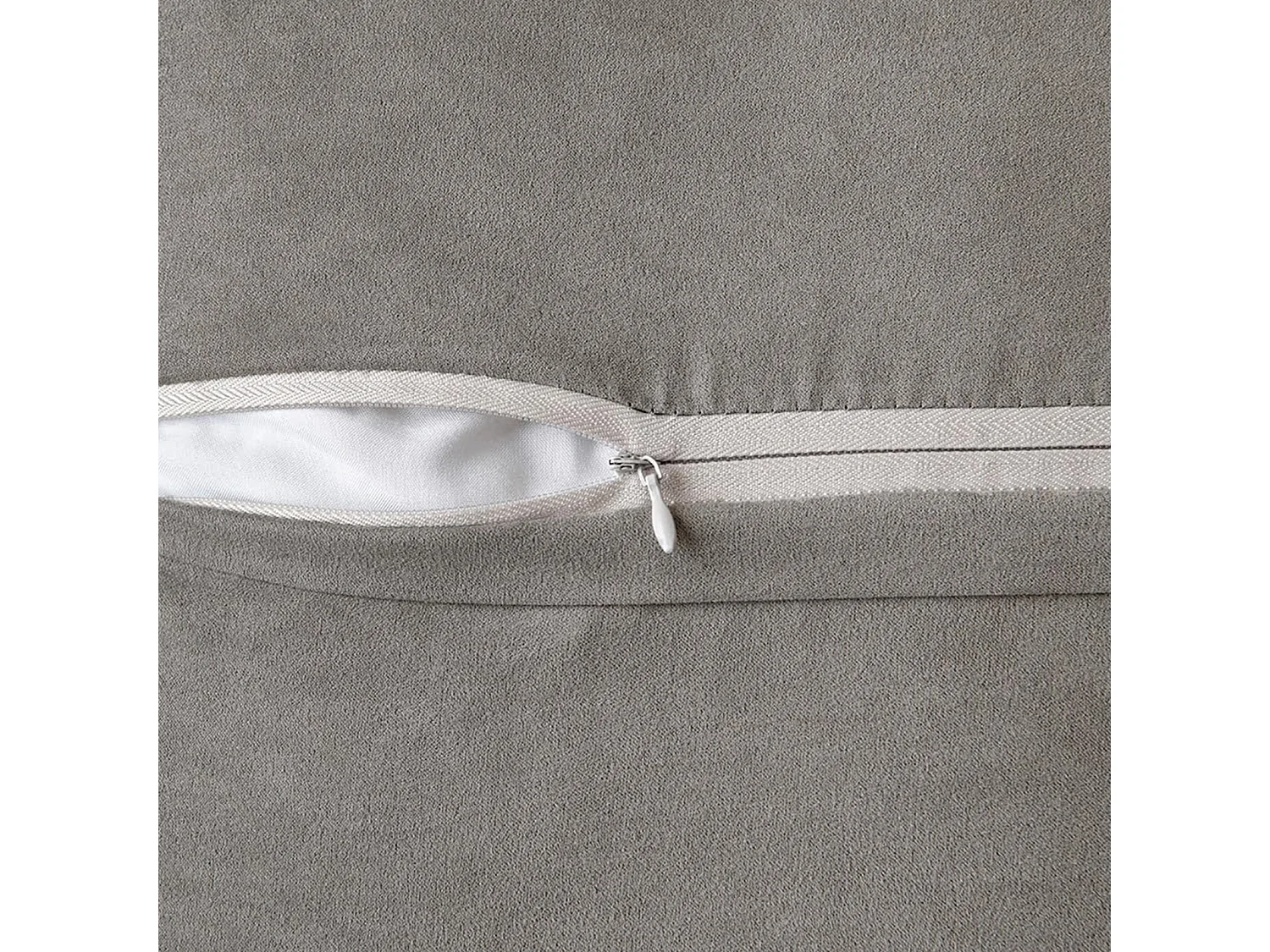 Lot 2 housses de coussin 45x45cm velours doux avec fermeture éclair pour canapé (Sans rembourrage)