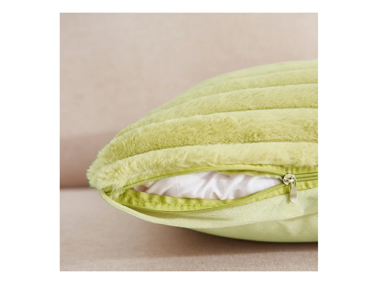 Lot 2 housses de coussin 45x45cm avec fermeture éclair velours doux pour canapé (Sans rembourrage)