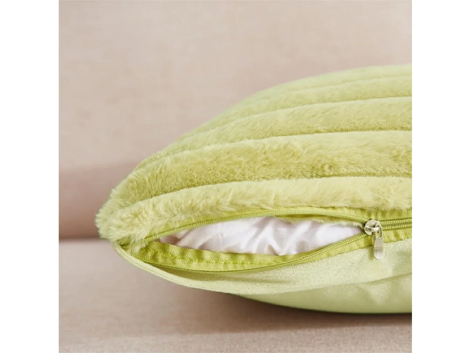 Set van 2 kussenhoezen 45x45cm met rits, zacht fluweel voor bank (zonder vulling)