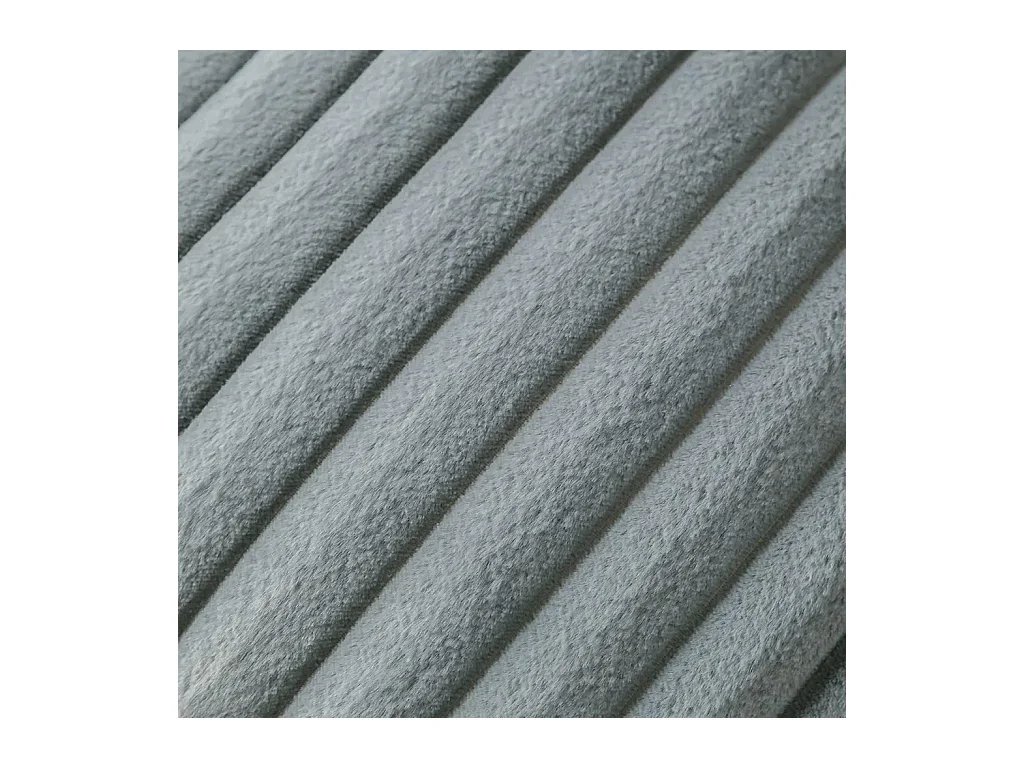 Lot 2 housses de coussin 50x50cm velours résistant lavable gris (Sans rembourrage)