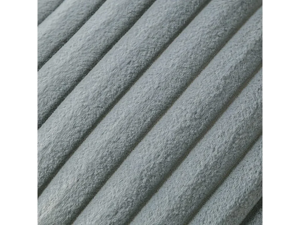 Lot 2 housses de coussin 50x50cm velours résistant lavable gris (Sans rembourrage)