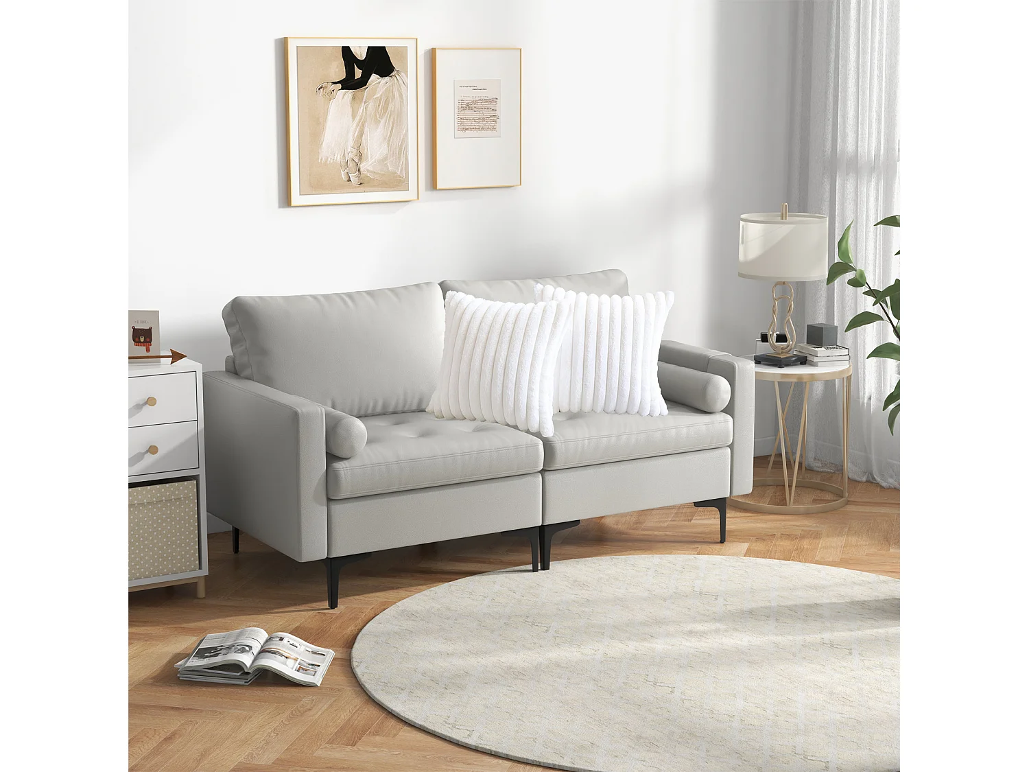 Lot 2 housses de coussin velours 45x45cm coton fermeture éclair salon (Sans rembourrage)