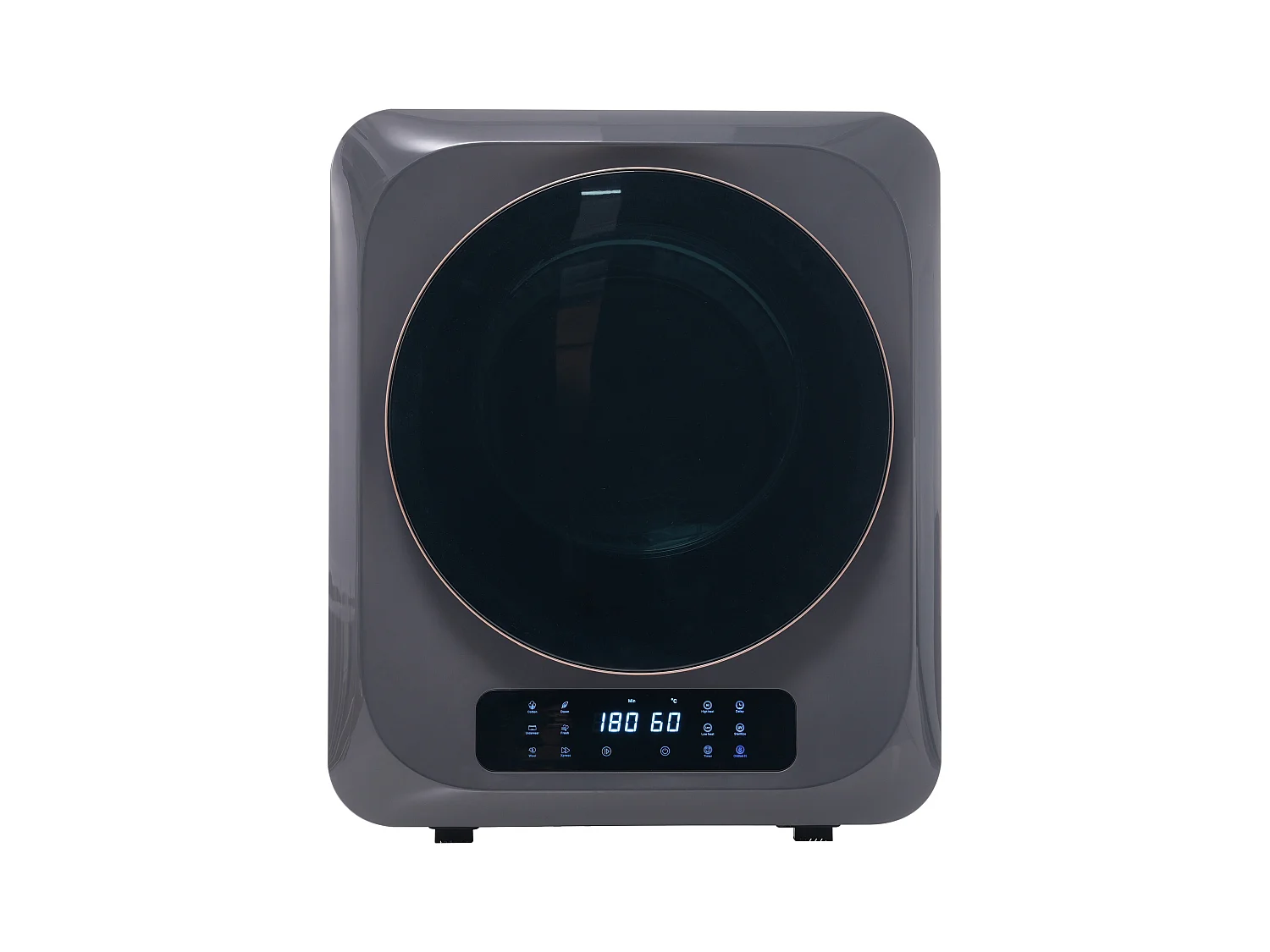 Armoire de séchage 48x40x58cm 850W Six modes de séchage Lampe UV à désinfecter Montage mural Écran LED Matériel Plastic noir