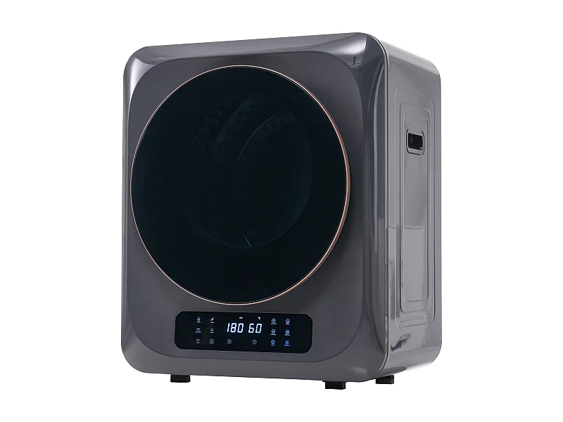 Armoire de séchage 48x40x58cm 850W Six modes de séchage Lampe UV à désinfecter Montage mural Écran LED Matériel Plastic noir