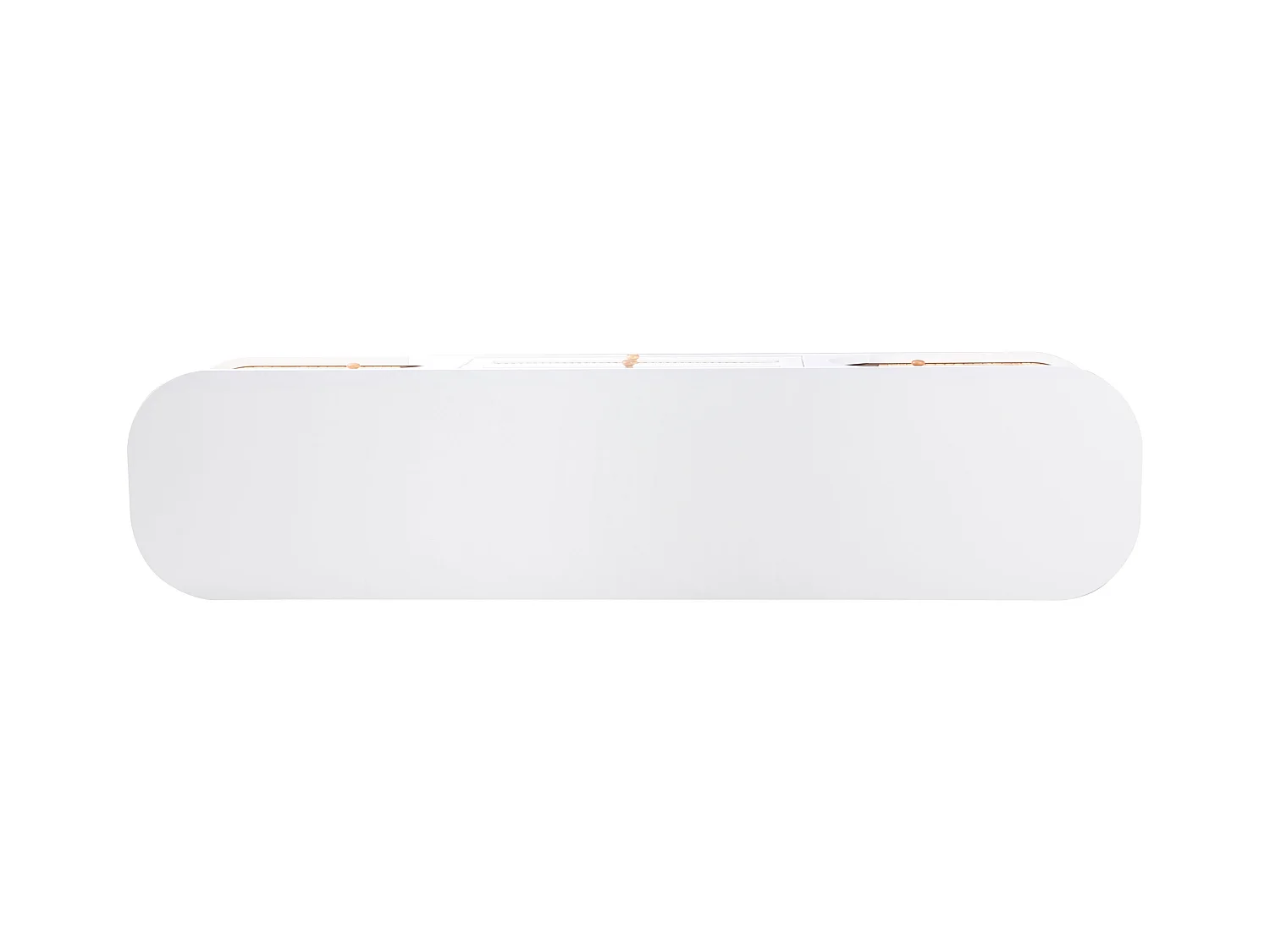 TV kast 170x39.5x46cm met deuren laden en rotan zijkanten van witte MDF brengen Materiaal MDF Wit