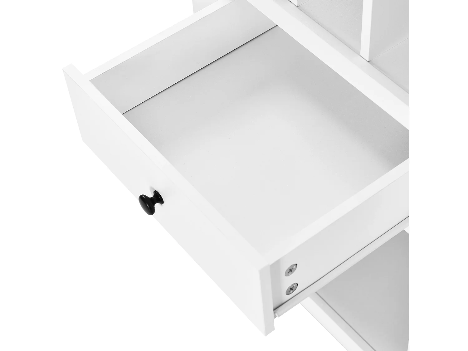 Vitrine 143x45.5x170 cm, éclairage LED 16 couleurs, commande via application, alimentation USB, MDF blanc