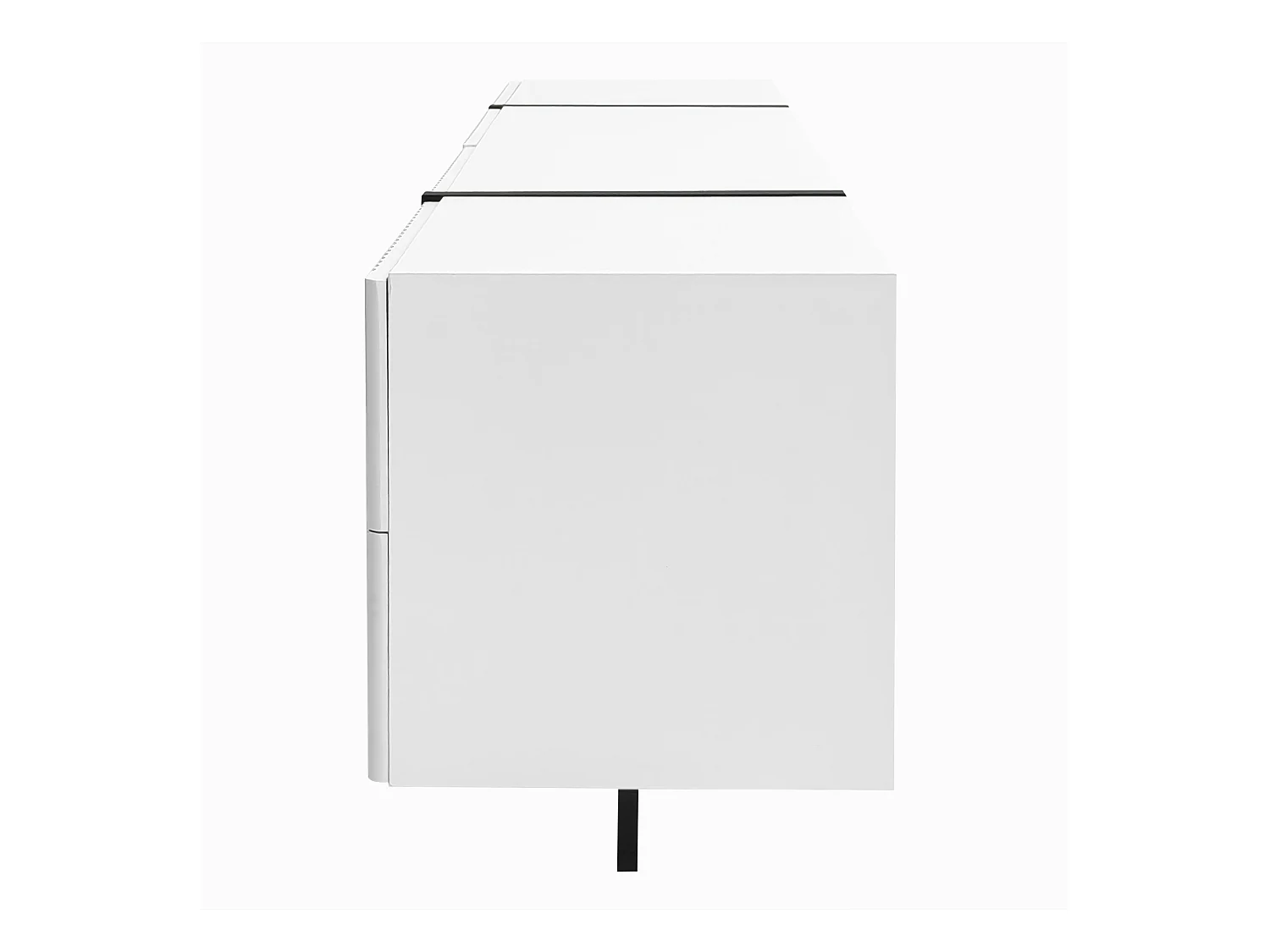 TV kast 190x35x45cm met 3 deuren en 2 laden brengen Materiaal MDF en Wit