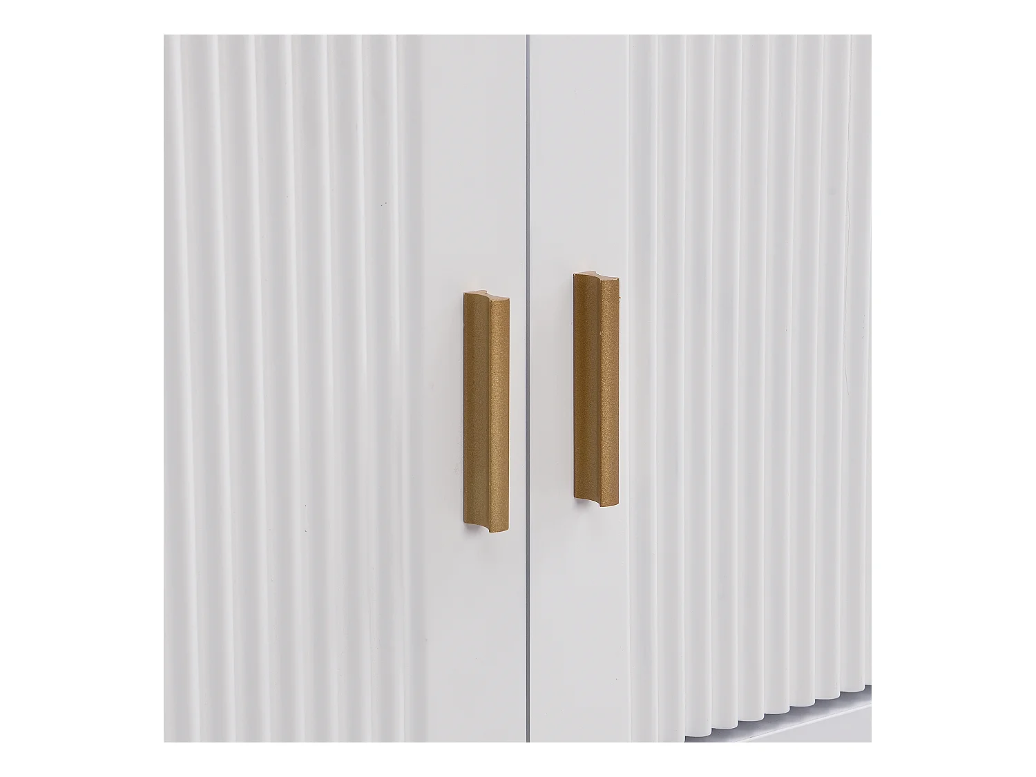 TV-meubel 175x30x46 cm met vier lades en twee opbergkasten MDF-materiaal in wit voor woonkamer