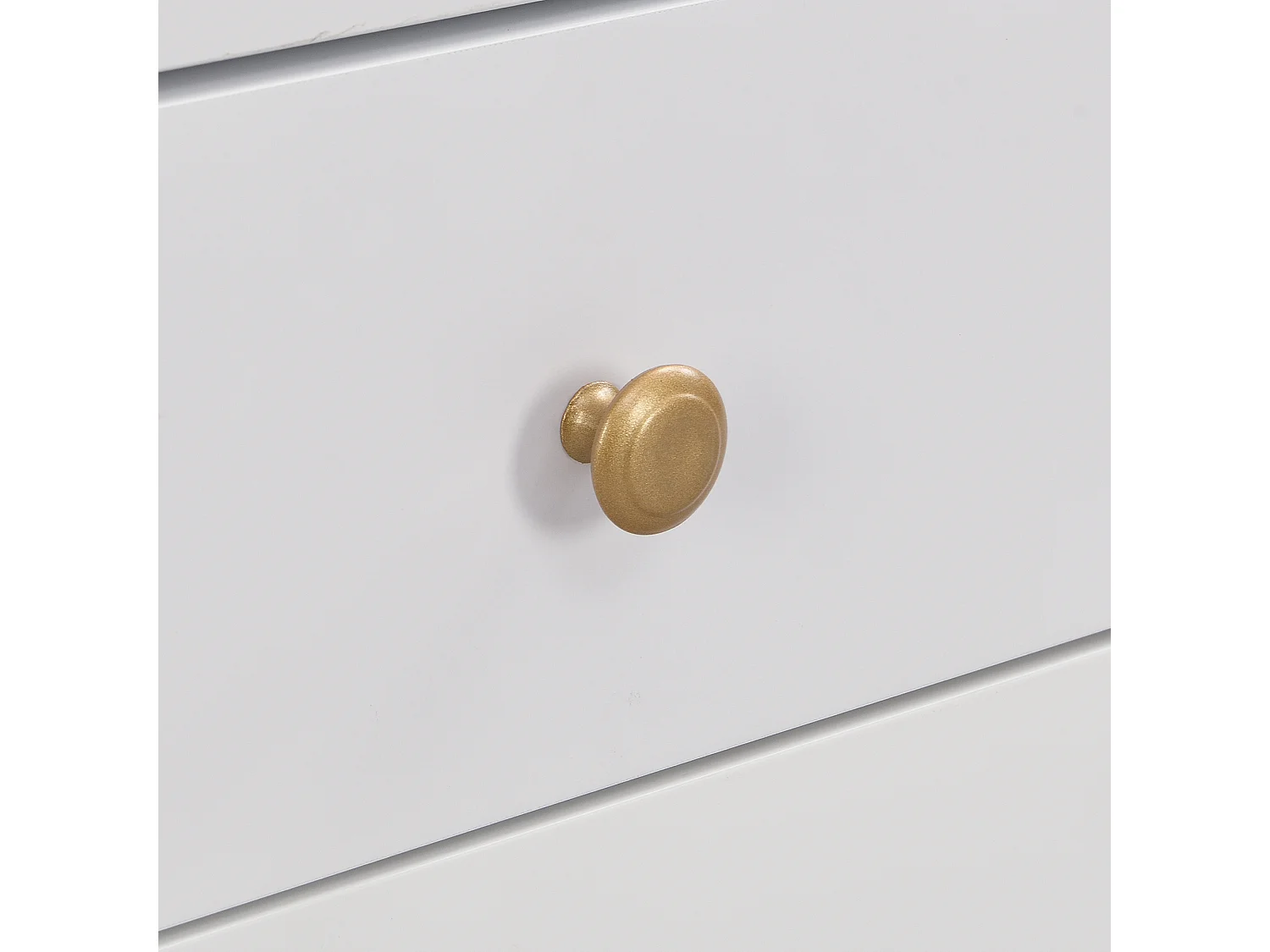 TV-meubel 175x30x46 cm met vier lades en twee opbergkasten MDF-materiaal in wit voor woonkamer