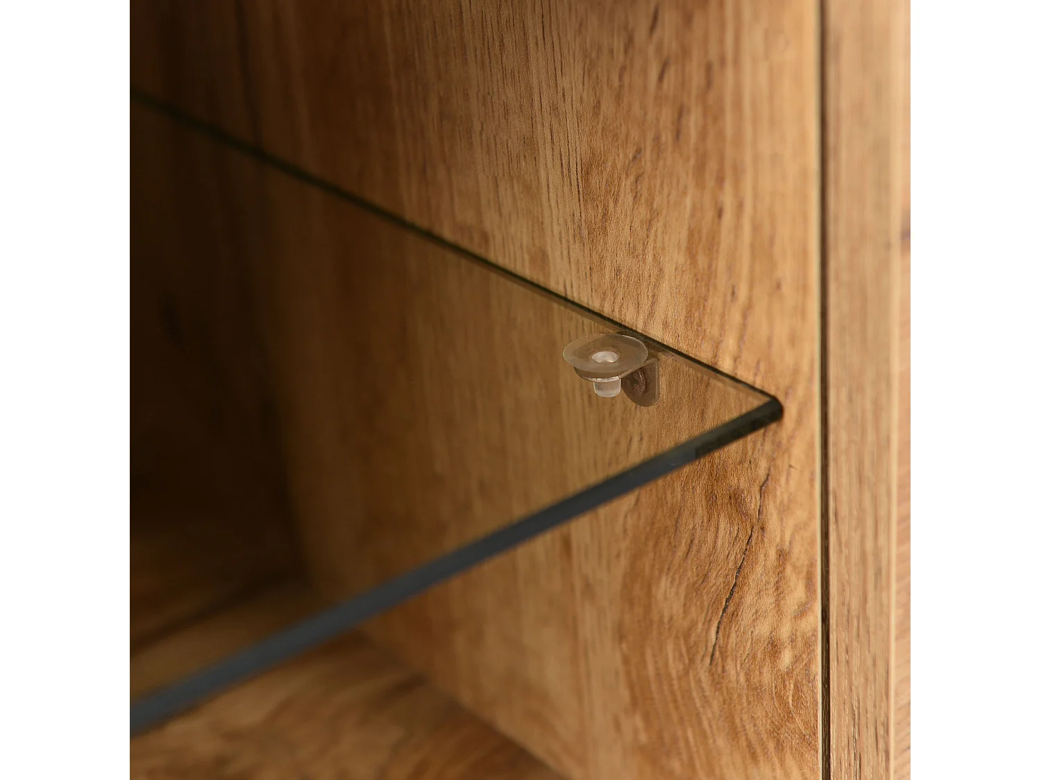 Meuble TV 175x31x41cm LED 7 Couleurs Variables Avec portes 3 Cabinets Matériel MDF Couleur Naturelle