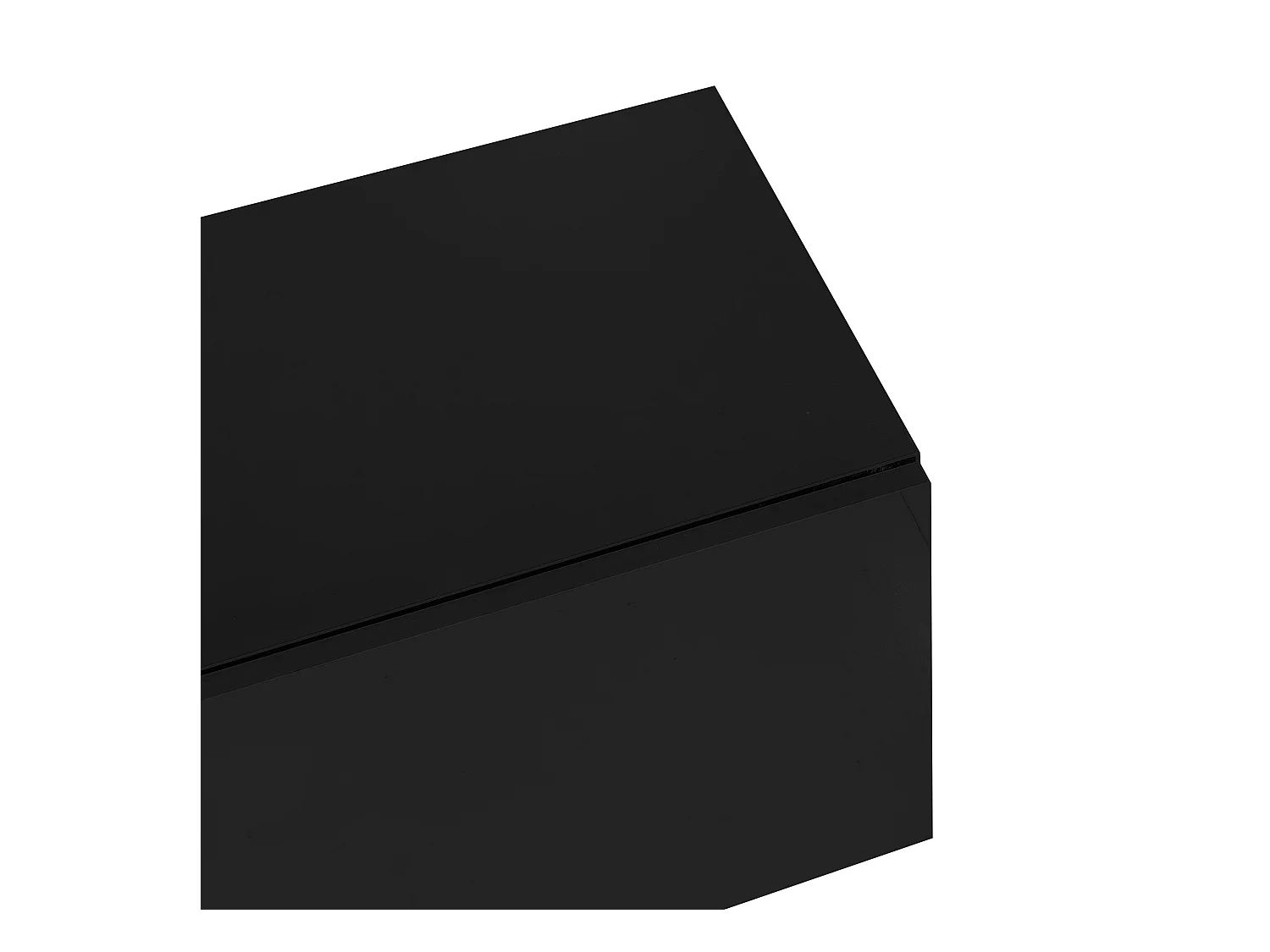 TV-meubel 170x35x46 cm met vakken van MDF-materiaal in zwart voor woonkamer